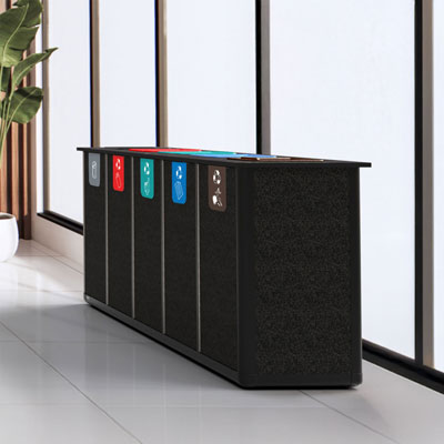 Pôle de tri Origin™ Infinity Penta 350 litres 5 flux de déchets
