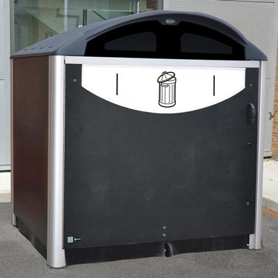 Abri conteneur Modus™ 1280 Modèle pour déchets génériques