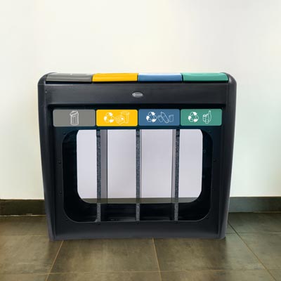 Poubelle de tri Nexus® Évolution Vision Quatro