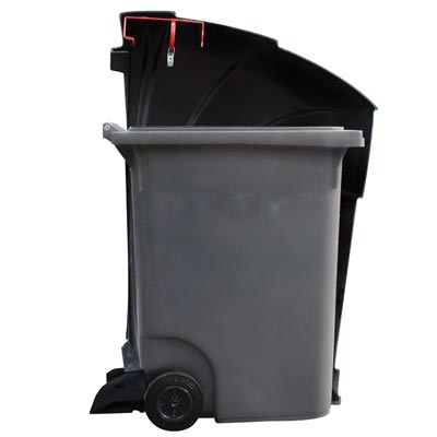 Een Nexus 360 container kan rolcontainers van 240 liter of van 360 liter opbergen.