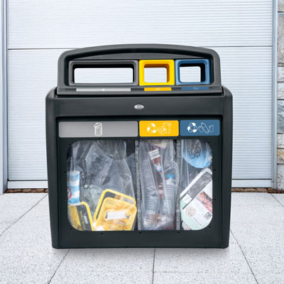Nexus® Evolution City Vision Trio afvalscheidingsbak