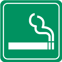 Signe de la zone Fumeur