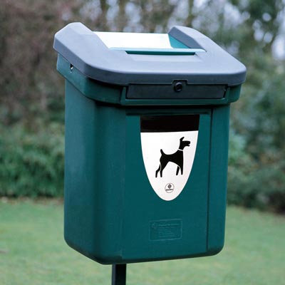 Poubelle de propreté canine Retriever 60™ 60 litres – à fixer sur un mur ou un poteau