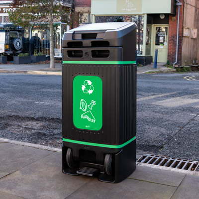 Glasdon Jubilee&trade; City 100 afvalscheidingsbak voor GFT-afval Ontworpen om het inzamelen van GFT-afval gemakkelijker te maken