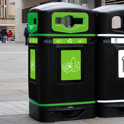 Glasdon Jubilee™ 110 Container voor recycleerbaar afval