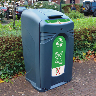 Nexus® City 240 afvalbak voor GFT-afval Met groene stickers