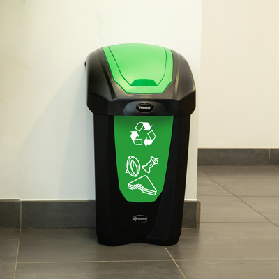 Nexus® 30 Container voor GFT-afval Met groene stickers