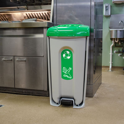 Nexus® Shuttle afvalbak voor GFT-afval Met groene stickers